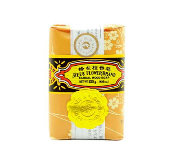 JABÓN DE ASEO CORPORAL EN BARRA BEE & FLOWER 125 GR SANDAL WOOD