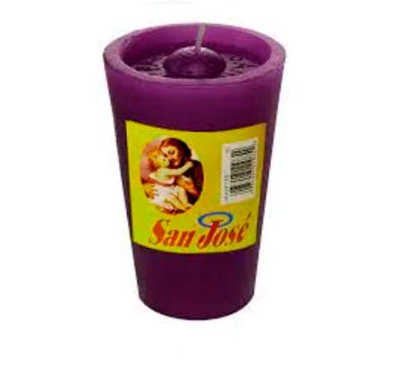 VELA SAN JOSE 50 HORAS SIN VASO MORADA 1 UND