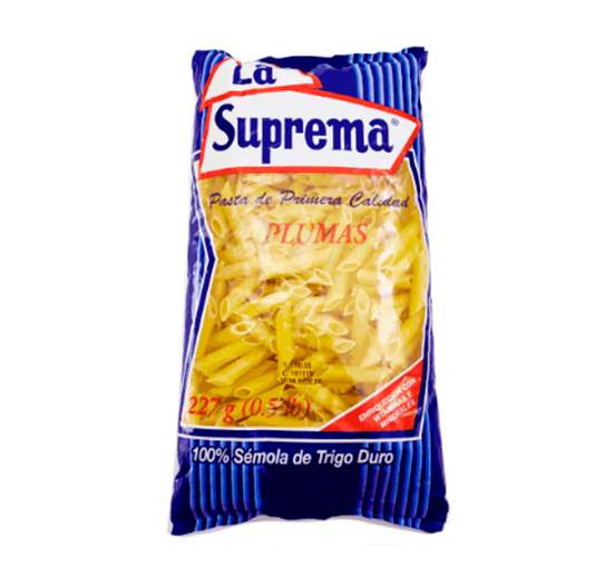 PLUMA LA SUPREMA 227 GR PASTA CORTA