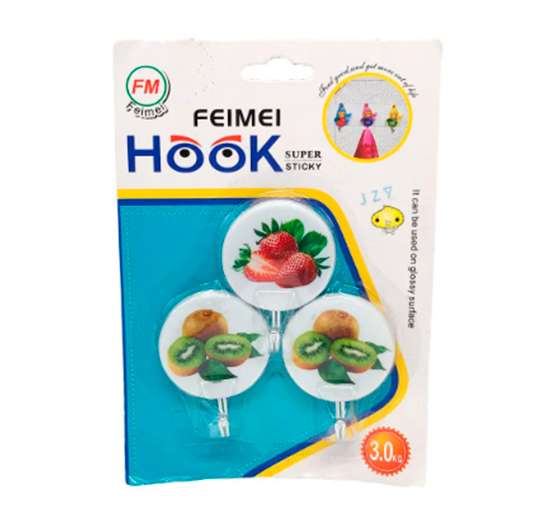 COLGADORES MULTIUSOS HOME ELEGANCE 3 PIEZAS - SURTIDO