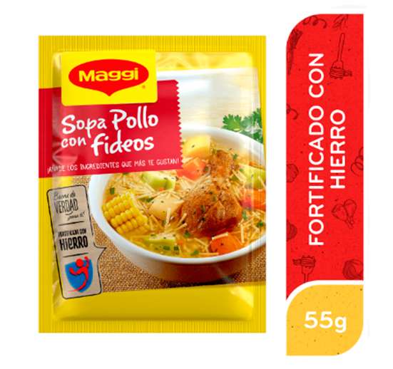 MAGGI SOPA POLLO CON FIDEOS SOBRE 57G