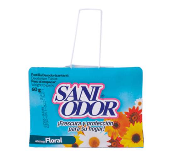 PASTILLA AROMATIZANTE SANI ODOR 60 GR FLORAL