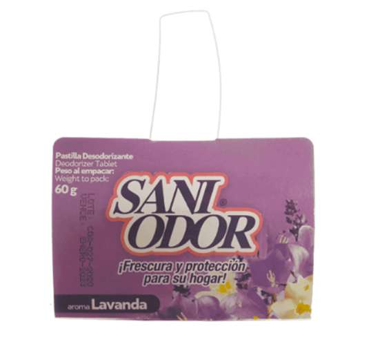 PASTILLA AROMATIZANTE SANI ODOR 60 GR LAVANDA