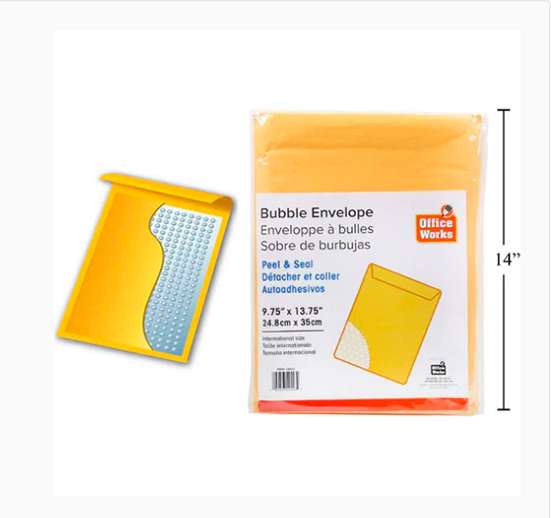 Sobre Burbuja De 9,75 X 13,75 "