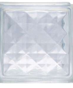 Bloque de vidrio con diseño de rombo