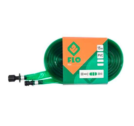 MANGUERA CON AGUJEROS PARA RIEGO 15 MTS 16 MM DIAMETRO ASPERSOR