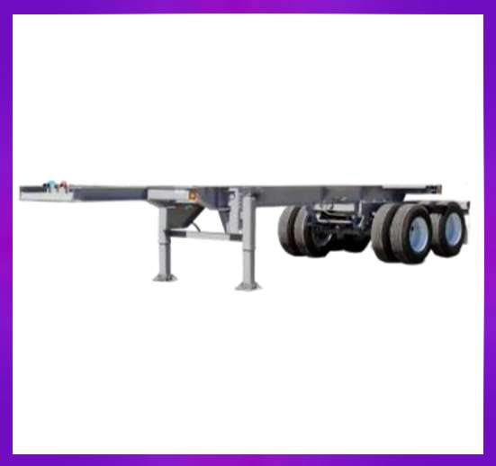 CONTENEDOR DE REMOLQUE ESQUELETO DE 3 EJES 40PIES (30TONELADAS) (SEMINUEVO) COLOR NEGRO