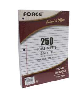 Bloque De Hojas De Rayas 8-1/2 X 11