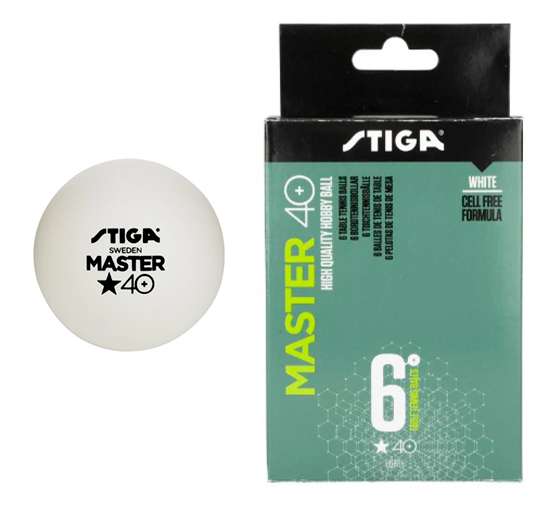 BOLA DE PING PONG MASTER 40+ ABS - STIGA