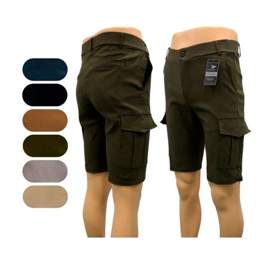 BERMUDA C/CARGO DE COLORES PARA HOMBRE 30/38