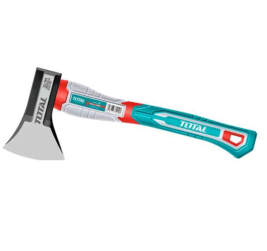 HACHA DE MANO 800G. TRATAMIENTO TÉRMICO, ACERO AL CARBONO #45. MANGO FIBRA DE VIDRIO.