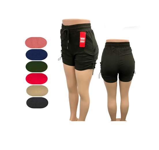SHORT S/XL C/CARGO DE 6 COLORES PARA DAMA