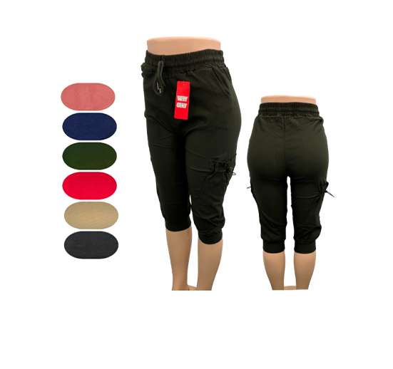 SHORT S/XL C/CARGO DE 6 COLORES PARA DAMA