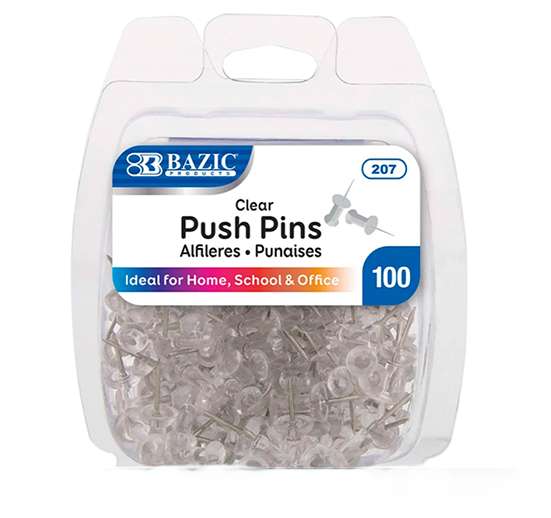Pernos Transparentes 100 Piezas