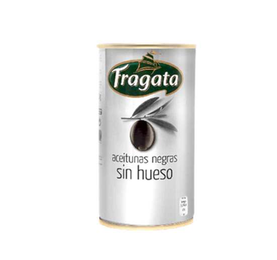 ACEITUNAS FRAGATA NEGRAS SIN HUESO 350 G