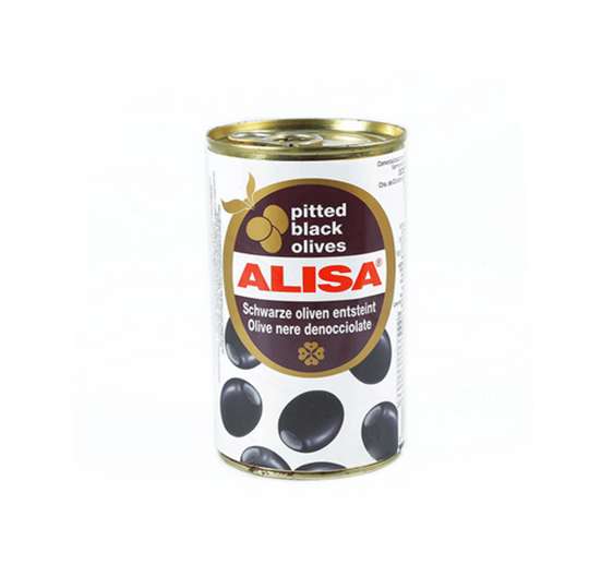 ACEITUNAS NEGRA ALISA SIN SEMILLA DESHUESADA 340 GR