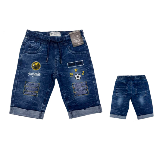 BERMUDA 4/12 DENIM PARA NIÑO 3/4TO