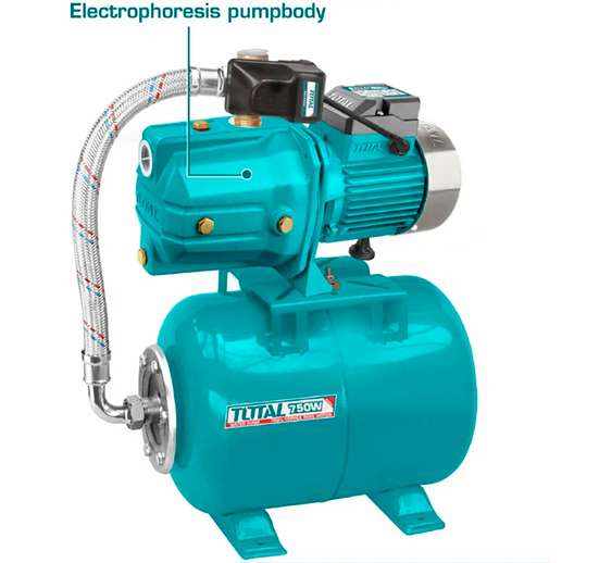 BOMBA DE AGUA PERIFERICA AUTOMATICA 1 HP CON TANQUE DE PRESION DE 24 L 110/60HTZ