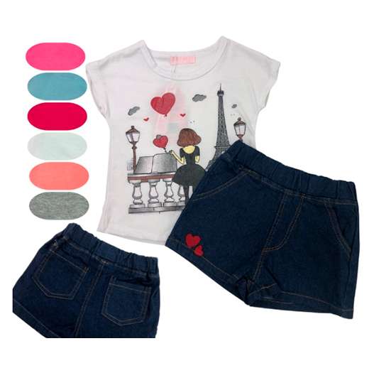 CONJUNTO 2-8 DE 6 COLORES PARA NIÑAS