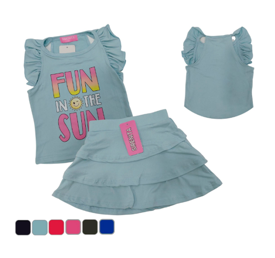 CONJUNTO FALDA 2/8 PARA NIÑA