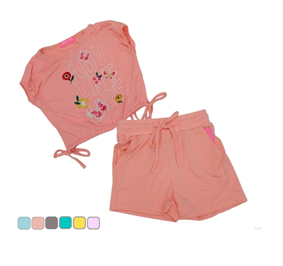 CONJUNTO SHORT 2/8 PARA NIÑA