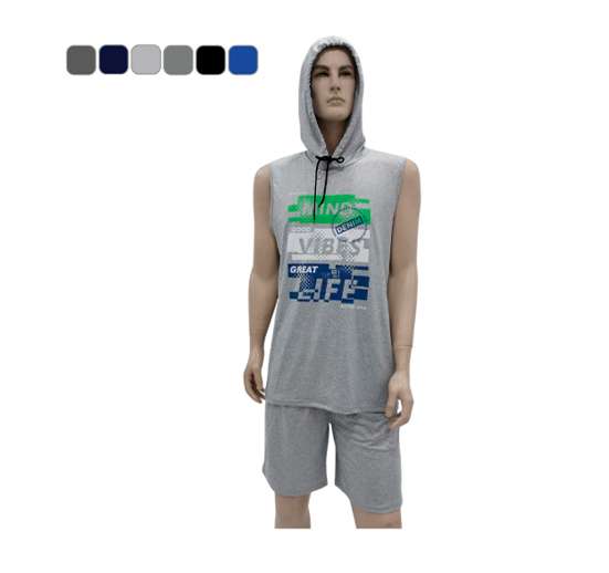 CONJUNTO SHORT C/CAPUCHA S/XL P/HOMBRE