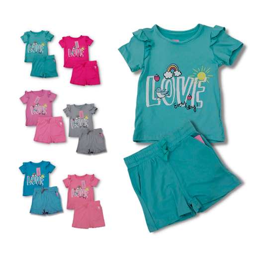 CONJUNTO SHORT PARA NIÑA 2/8