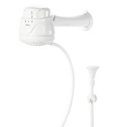 DUCHA REGADERA ELÉCTRICA DE TRES TEMPERATURAS CON BRAZO, CHAPETÓN Y REGADERA DE MANO 110 VOLT