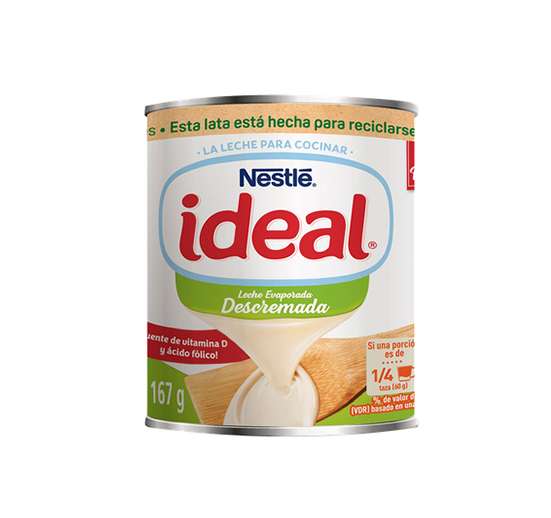 LECHE EVAPORADA IDEAL DESCREMADA LATA 167G