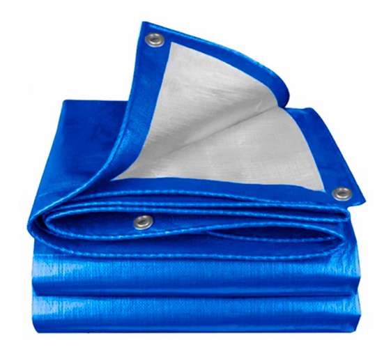 LONAS DE POLIETILENO AZUL PESO: 110G/M2. ESPESOR: 0.15MM. AMBOS LADOS LAMINADOS. IMPERMEABLE.