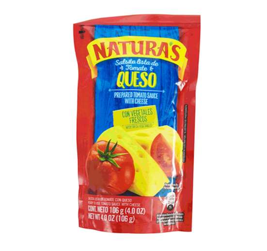 SALSA DE TOMATE NATURAS 106 GR CON QUESO