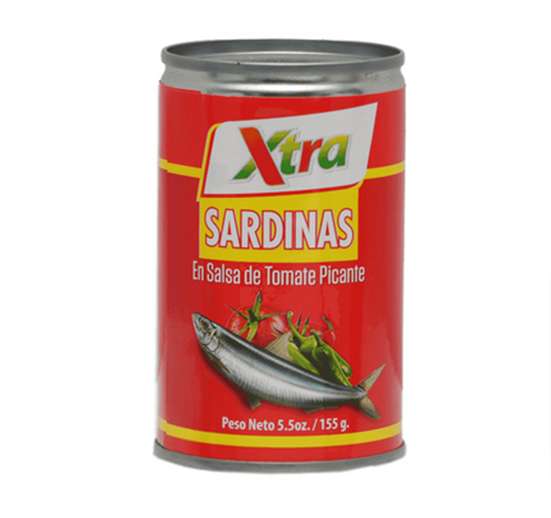 SARDINA PICANTE SÚPER XTRA 156 GR SALSA DE TOMATE