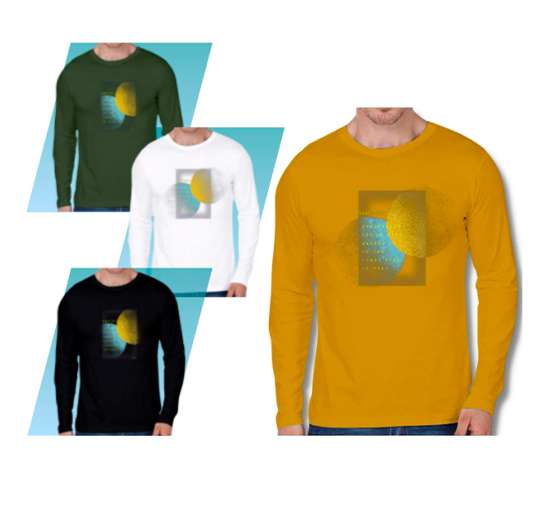 SUETER PARA HOMBRE S-XL ESTAMPADO M/LARGA