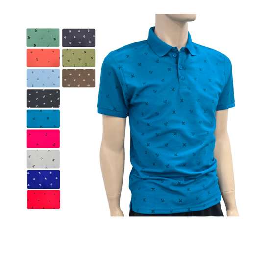 SUETER POLO PIQUE S/XL ESTAMPADO P/H