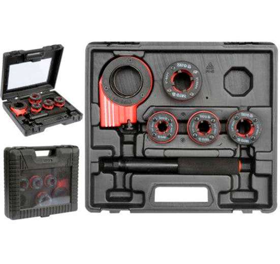 TERRAJAS PARA TUBOS CON RATCHET DE 4 PIEZAS ROSCA BSPT :3/8", 1/2", 3/4", 1"