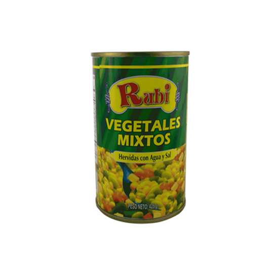 VEGETALES MIXTOS RUBÍ 425 GR ENLATADOS