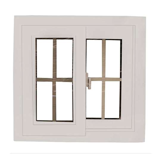 Ventana Francesa De PVC Color Blanco 0.6x0.6 Metros