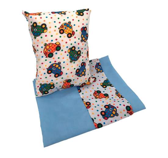 JUEGO DE SABANILLA Y ALMOHADA D-BB PARA BEBÉ - SURTIDO
