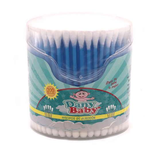 PALILLOS DE ALGODÓN DANY BABY DE 200 PIEZAS